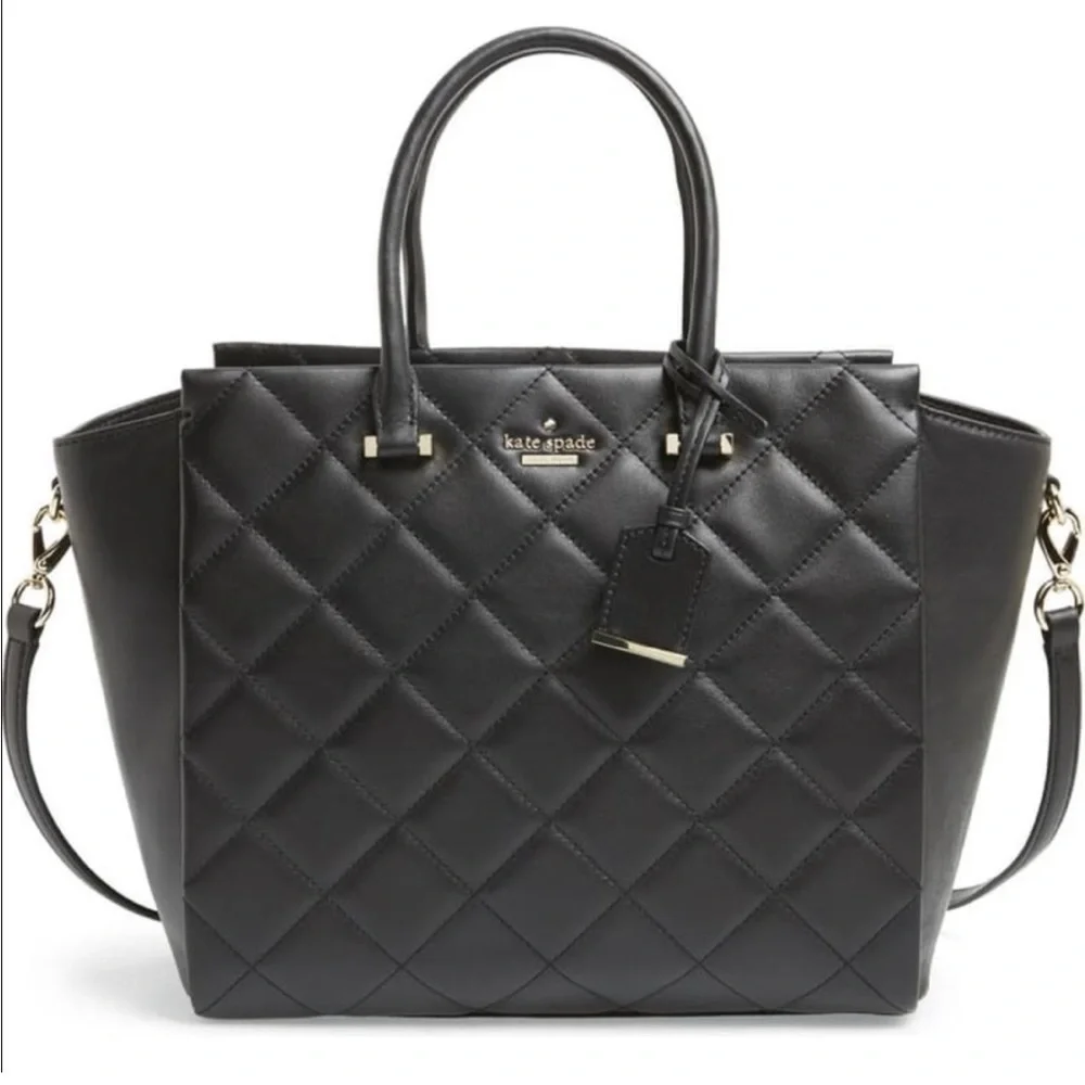 𝅺KATE Spade Emerson Place Hayden Black Satchel Bag
